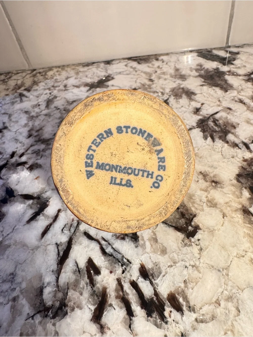 Western Stoneware Co. Monmouth Illinois Brown Stoneware Crock Jar